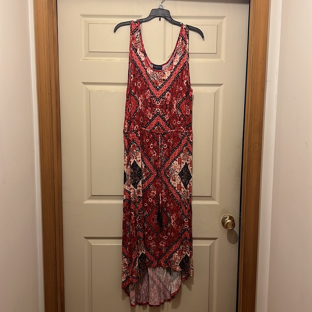 Asymmetrical Midi Dress